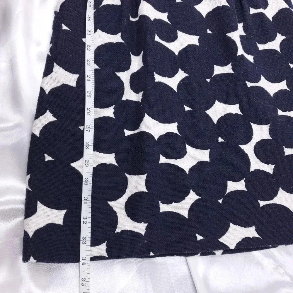 Loft Shift Dress Women's Size 6P Sleeveless Blue & White w/Pockets - Picture 7 of 13